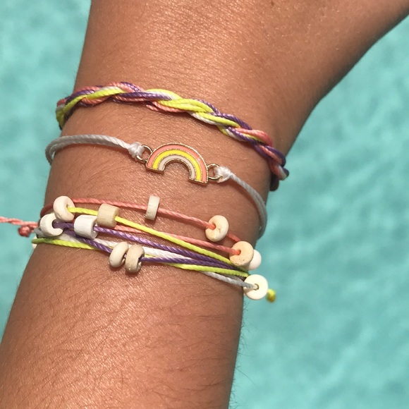 🌸🌿Handmade Adjustable Rainbow Bracelet Set🌿🌸 - Picture 6 of 6